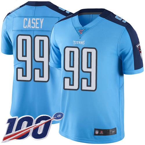 Tennessee Titans Limited Light Blue Men Jurrell Casey Jersey NFL Football #99 100th Season Rush Vapor Untouchable->tennessee titans->NFL Jersey